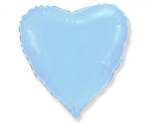 Balon foliowy Serce, Niebieskie, 45cm, Flexmetal
