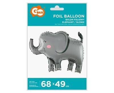 Balon foliowy Słoń, 68x49cm Balon foliowy Słoń, 68x49cm