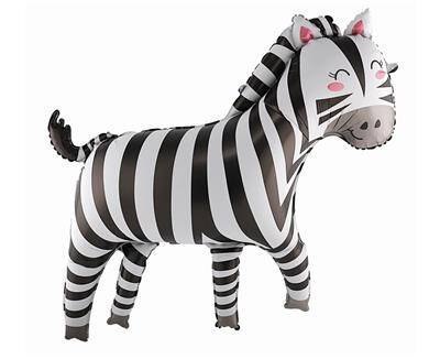Balon foliowy Zebra, 80 x 78 cm,