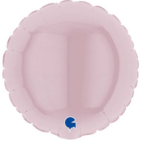 Balon foliowy, okrągły Pastel Pink różowy, 10 cm, Grabo Balon foliowy, okrągły Pastel Pink różowy, 10 cm, Grabo