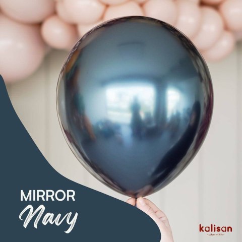 Balony lateksowe Kalisan Mirror Navy, niebieskie, 30 cm, 50 szt. Balony lateksowe Kalisan Mirror Navy, niebieskie, 30 cm, 50 szt.
