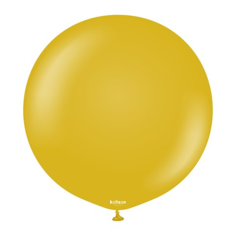 Balony lateksowe Mustard, musztardowe 45 cm, 1 szt.
