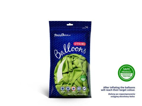 Balony lateksowe Strong, Limonkowe, Pastel Lime Green, 12cm, 100 szt. Balony lateksowe Strong, Limonkowe, Pastel Lime Green, 12cm, 100 szt.
