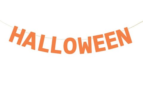 Baner girlanda Halloween, pomarańczowa 250cm Baner girlanda Halloween, pomarańczowa 250cm