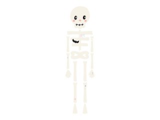 Dekoracja wisząca Szkielet, Halloween, 110 cm.