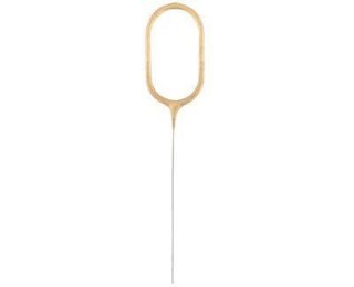Zimne ognie złota cyfra 0, 17cm