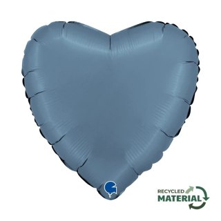 Balon Foliowy - Satynowe, Niebieskie, Jeansowe, 46 cm, Grabo