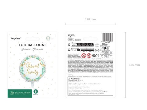 Balon foliowy "Chrzest Święty", 46 cm Balon foliowy "Chrzest Święty", 46 cm