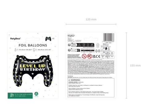 Balon foliowy Gamepad, 72 x 52 cm Balon foliowy Gamepad, 72 x 52 cm