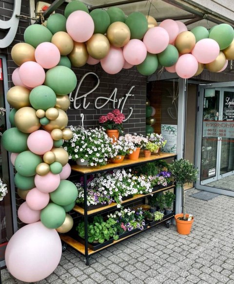 Balony lateksowe Strong, Zielone, Pastel Rosemary Green, 30cm, 10 szt. Balony lateksowe Strong, Zielone, Pastel Rosemary Green, 30cm, 10 szt.