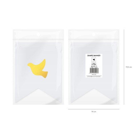 Baner DIY 16x12 cm - gołąb, skierowany w lewo Baner DIY 16x12 cm - gołąb, skierowany w lewo