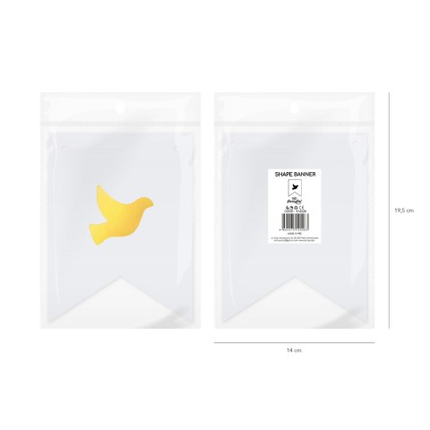 Baner DIY 16x12 cm - gołąb, skierowany w prawo Baner DIY 16x12 cm - gołąb, skierowany w prawo