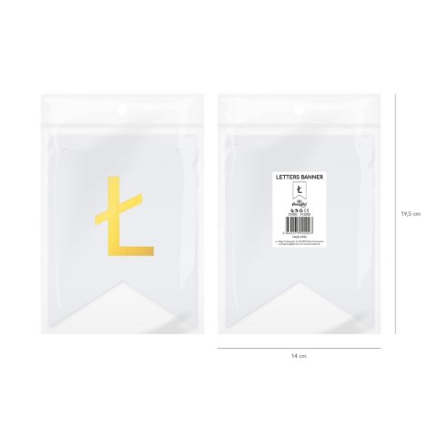 Baner DIY 16x12 cm - literka Ł Baner DIY 16x12 cm - literka Ł