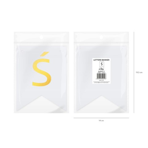 Baner DIY 16x12 cm - literka Ś Baner DIY 16x12 cm - literka Ś