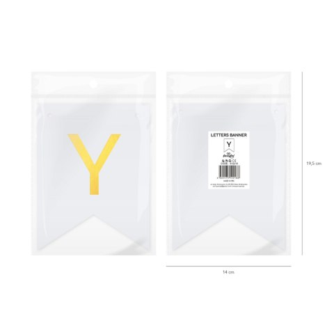 Baner DIY 16x12 cm - literka Y Baner DIY 16x12 cm - literka Y