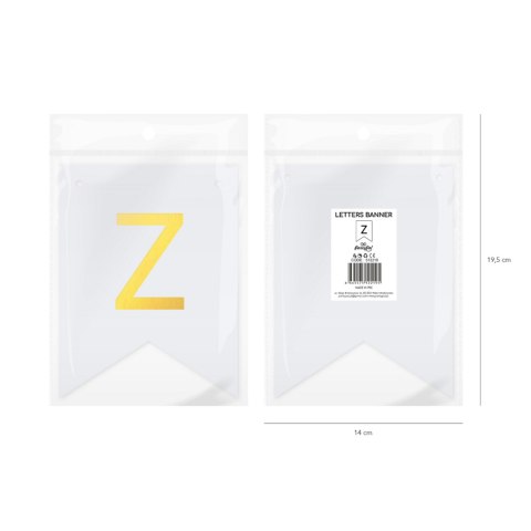 Baner DIY 16x12 cm - literka Z Baner DIY 16x12 cm - literka Z