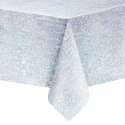 Obrus holograficzny dwustronny czarny/srebrny 137x274cm Obrus holograficzny dwustronny czarny/srebrny 137x274cm