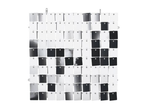 Panel Cekinowy Srebrny, Kwadrat cekiny srebrne, 30x30cm Panel Cekinowy Srebrny, Kwadrat cekiny srebrne, 30x30cm