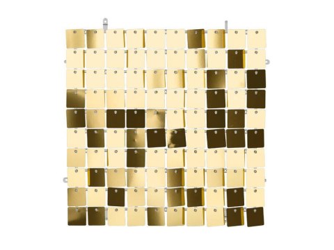 Panel cekinowy, kwadraty, cekiny złoty, 30x30cm Panel cekinowy, kwadraty, cekiny złoty, 30x30cm