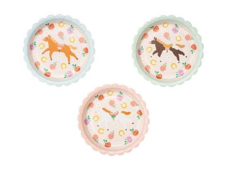 Talerzyki Konie 18cm, 6szt