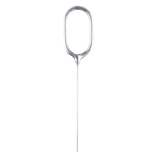 Zimne ognie srebrna cyfra 0, 17cm
