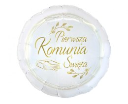 Balon foliowy Pierwsza Komunia Święta, 18 cali, 46cm