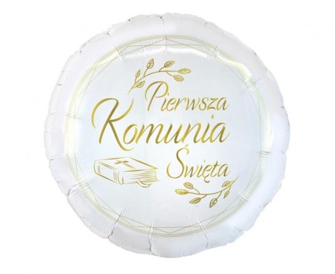 Balon foliowy Pierwsza Komunia Święta, 18 cali, 46cm