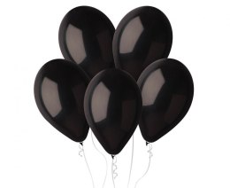 Balony Lateksowe Gemar Czarne Pastel G120, 33cm, 50 szt.