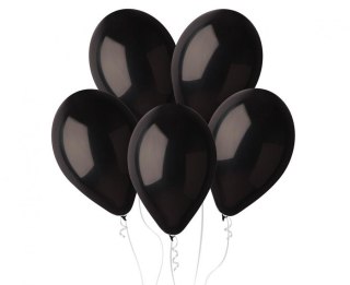 Balony Lateksowe Gemar Czarne Pastel G120, 33cm, 50 szt.