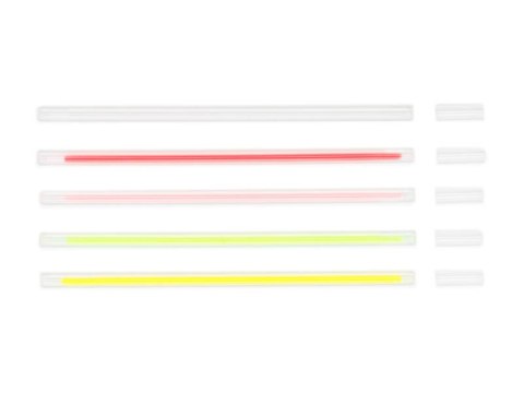 Pałeczki fluorescencyjne, mix kolorów, 20 cm, z łącznikami Pałeczki fluorescencyjne, mix kolorów, 20 cm, z łącznikami