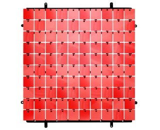 Panel cekinowy dekoracyjny czerwony, 30cm