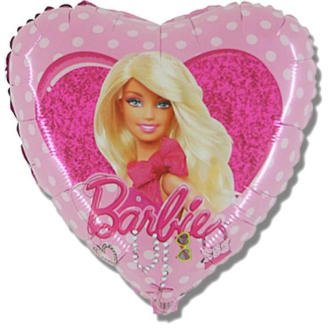Balon Barbie Grabo serce, 46cm Balon Barbie Grabo serce, 46cm