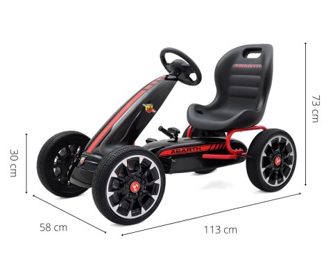 Gokart na pedały Abarth Black Gokart na pedały Abarth Black