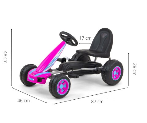 Gokart na pedały Viper Pink Gokart na pedały Viper Pink