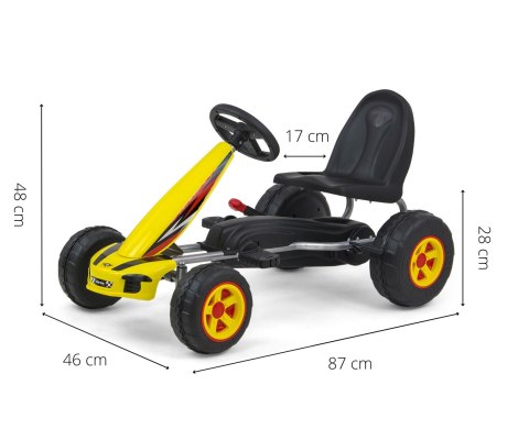 Gokart na pedały Viper Yellow Gokart na pedały Viper Yellow