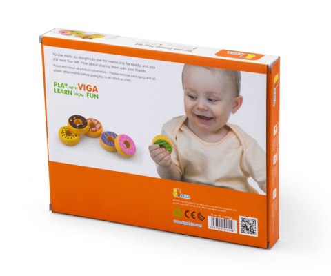 Viga 51604 Zestaw 6 drewnianych donatów Viga 51604 Zestaw 6 drewnianych donatów