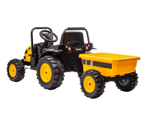 Milly Mally Pojazd na akumulator Traktor z przyczepą Farmer Yellow Milly Mally Pojazd na akumulator Traktor z przyczepą Farmer Yellow