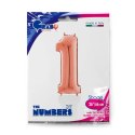 Balon foliowy Cyfra 1 Rose Gold - 66 cm Grabo Balon foliowy Cyfra 1 Rose Gold - 66 cm Grabo