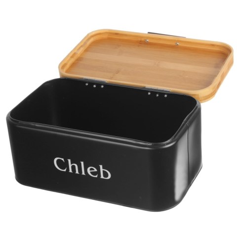 CHLEBAK METALOWY CZARNY Z DESKĄ DO KROJENIA + MASELNICZKA + NÓŻ BRUNBESTE BB-2777 CHLEBAK METALOWY CZARNY Z DESKĄ DO KROJENIA + MASELNICZKA + NÓŻ BRUNBESTE BB-2777