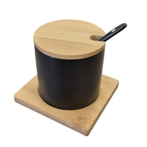 CUKIERNICZKA CERAMICZNA Z BAMBUSOWĄ PODSTAWKĄ 350ML BRUNBESTE BB-4501 CUKIERNICZKA CERAMICZNA Z BAMBUSOWĄ PODSTAWKĄ 350ML BRUNBESTE BB-4501