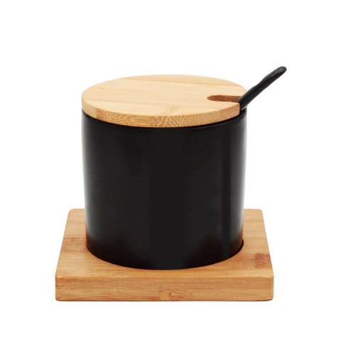 CUKIERNICZKA CERAMICZNA Z BAMBUSOWĄ PODSTAWKĄ 350ML BRUNBESTE BB-4501 CUKIERNICZKA CERAMICZNA Z BAMBUSOWĄ PODSTAWKĄ 350ML BRUNBESTE BB-4501