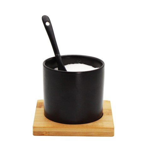 CUKIERNICZKA CERAMICZNA Z BAMBUSOWĄ PODSTAWKĄ 350ML BRUNBESTE BB-4501 CUKIERNICZKA CERAMICZNA Z BAMBUSOWĄ PODSTAWKĄ 350ML BRUNBESTE BB-4501