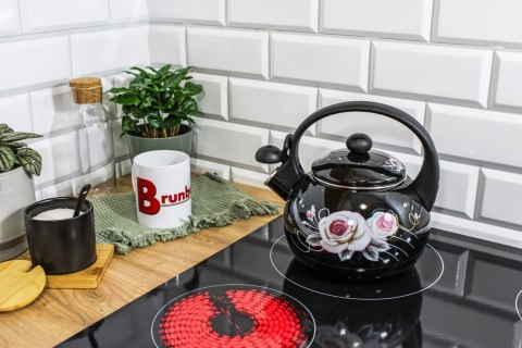 CZAJNIK EMALIOWANY 2.2L BRUNBESTE BLACK ROSE BB-4551 CZAJNIK EMALIOWANY 2.2L BRUNBESTE BLACK ROSE BB-4551