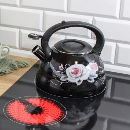 CZAJNIK EMALIOWANY 3.0L BRUNBESTE BLACK ROSE BB-4552