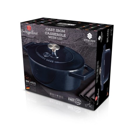 EMALIOWANY GARNEK ŻELIWNY 2.75L 20CM BERLINGER HAUS STRONG MOLD BH-6521