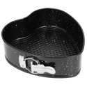 FORMA BLASZANA SERCE ROZPINANA Z POWŁOKĄ MARMURKOWĄ 24X7CM BRUNBESTE BB-1040