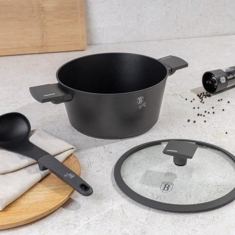 GARNEK TYTANOWY Z POKRYWKĄ 24CM 4.1L BERLINGER HAUS ANTRACIT BH-8131 GARNEK TYTANOWY Z POKRYWKĄ 24CM 4.1L BERLINGER HAUS ANTRACIT BH-8131