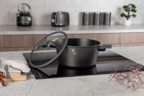 GARNEK TYTANOWY Z POKRYWKĄ 24CM 4.1L BERLINGER HAUS ANTRACIT BH-8131 GARNEK TYTANOWY Z POKRYWKĄ 24CM 4.1L BERLINGER HAUS ANTRACIT BH-8131