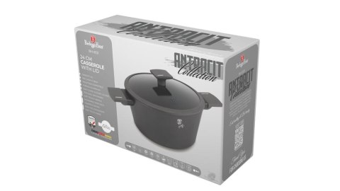 GARNEK TYTANOWY Z POKRYWKĄ 24CM 4.1L BERLINGER HAUS ANTRACIT BH-8131 GARNEK TYTANOWY Z POKRYWKĄ 24CM 4.1L BERLINGER HAUS ANTRACIT BH-8131
