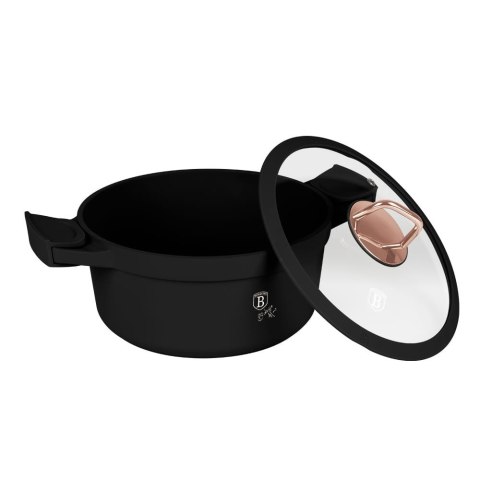 GARNEK Z POWŁOKĄ TYTANOWĄ 4.4L 24CM BERLINGER HAUS BLACK ROSE BH-1457 GARNEK Z POWŁOKĄ TYTANOWĄ 4.4L 24CM BERLINGER HAUS BLACK ROSE BH-1457